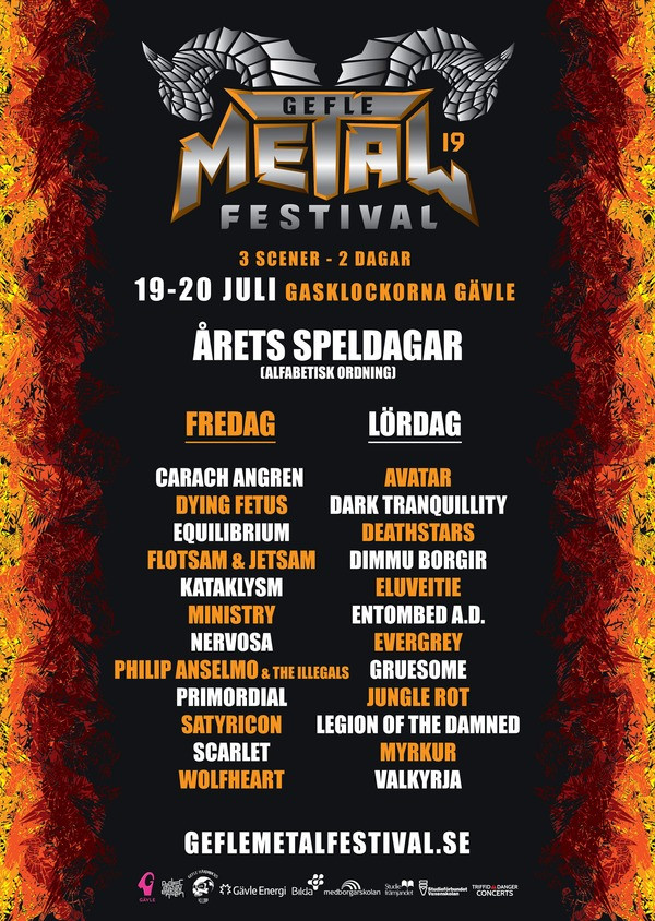 Speldagarna klara för årets Gefle Metal Festival – 